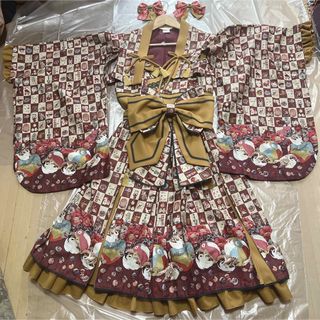 メタモルフォーゼタンドゥフィーユ(metamorphose temps de fille)の本日限定値下⭐️ すずめのおはじき遊び セット　和ロリ(セット/コーデ)