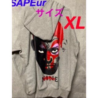 SAPEur × Nine Rulaz Line  パーカー  グレー/XL(パーカー)