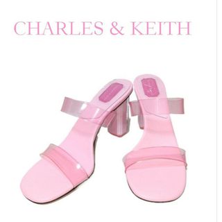 ✨新品✨CHARLES & KEITH★ピンク★サンダル★ミュール★size37(サンダル)