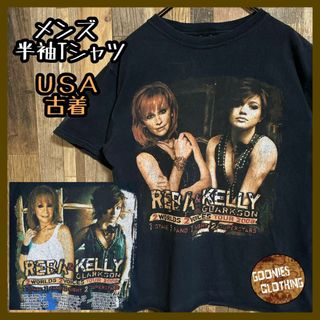 ケリー リーバ 2008 ツアー 2ボイス ブラック USA古着 半袖 Tシャツ(Tシャツ/カットソー(半袖/袖なし))