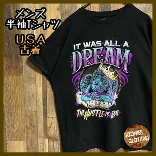 DREAM 王冠 天使 メンズ プリントT L USA古着 90s半袖 Tシャツ(Tシャツ/カットソー(半袖/袖なし))