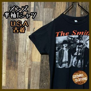 人物 M プリント アーティスト メンズ ブラック USA古着 半袖 Tシャツ(Tシャツ/カットソー(半袖/袖なし))