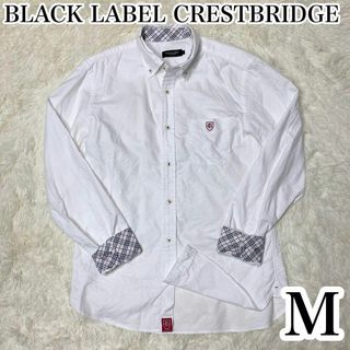 ブラックレーベルクレストブリッジ(BLACK LABEL CRESTBRIDGE)のブラックレーベルクレストブリッジ　長袖シャツ　ホースロゴ　ノバチェック　Mサイズ(Tシャツ/カットソー(七分/長袖))