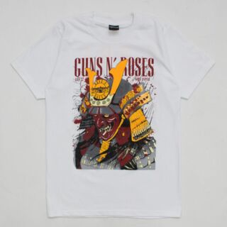 新品 ガンズ＆ローゼズ  ロック Tシャツ ag3-0016/S～XL　ホワイト(Tシャツ/カットソー(半袖/袖なし))