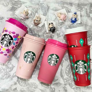 スターバックスコーヒー(Starbucks Coffee)のスターバックス　リユーザブル　カップ　ベアリスタ トッパー　キャップ　セット(タンブラー)