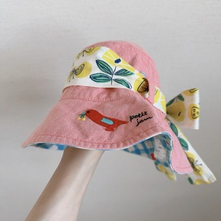 Petit jam - プチジャム　リバーシブル　帽子　52 cm
