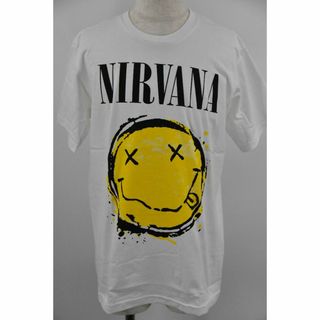 ◆バンドTシャツ◆NIRVANA　ニルヴァーナ◆Lサイズ◆新品◆白◆(Tシャツ/カットソー(半袖/袖なし))