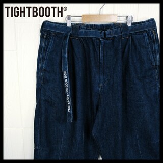 【TIGHTBOOTH】デニム　ビッグバギーショーツ　XL(ショートパンツ)