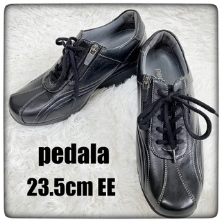 Pedala（asics） - pedala ぺダラ サイドジップスニーカー size23.5cmEE