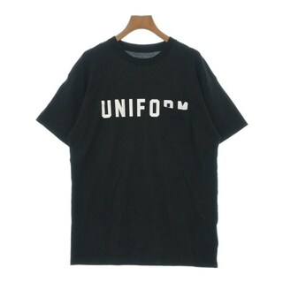 ユニフォームエクスペリメント(uniform experiment)のuniform experiment Tシャツ・カットソー 1(S位) 黒 【古着】【中古】(Tシャツ/カットソー(半袖/袖なし))
