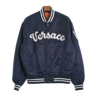 ヴェルサーチ(VERSACE)のVERSACE ヴェルサーチ スタジャン 46(M位) 紺 【古着】【中古】(スタジャン)