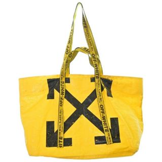 オフホワイト(OFF-WHITE)のOFF-WHITE オフホワイト トートバッグ - 黄x黒 【古着】【中古】(トートバッグ)