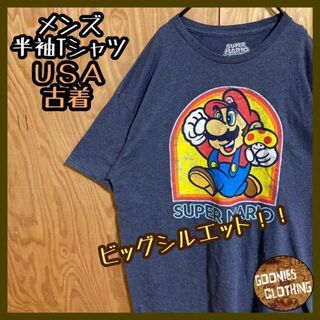 スーパーマリオ キャラクター Tシャツ USA古着 90s 半袖 メンズ ゲーム(Tシャツ/カットソー(半袖/袖なし))