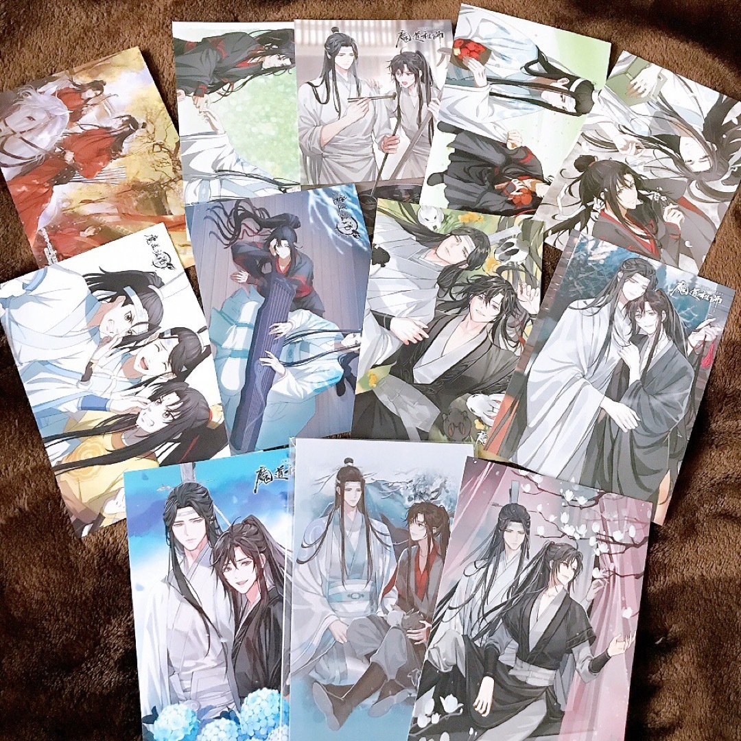 魔道祖師 ポストカード イラストカード 12枚セット PASH 魔道祖師 ポストカード イラストカード 12枚セット PASH