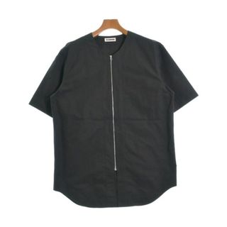 ジルサンダー(Jil Sander)のJIL SANDER ジルサンダー カジュアルシャツ 48(XXL位) 黒 【古着】【中古】(シャツ)