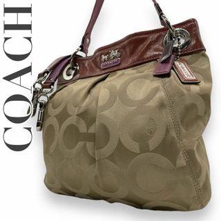 コーチ(COACH)の美品　COACH コーチ s23 キャンバス 2way ハンドバッグ 14579(ハンドバッグ)