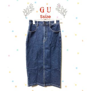gu デニム ロングスカート Sサイズ(ロングスカート)