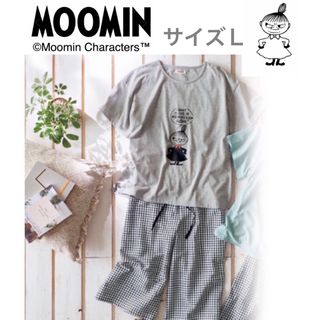 ムーミン(MOOMIN)の【新品】リトルミイ　リラックスルームウェア　Ｌ　半袖パジャマ　ムーミン　北欧(ルームウェア)