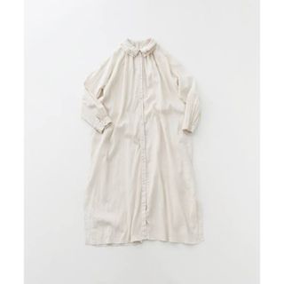 ネストローブ(nest Robe)のnest Robe / UpcycleLino 重ね襟シャツワンピース(ロングワンピース/マキシワンピース)