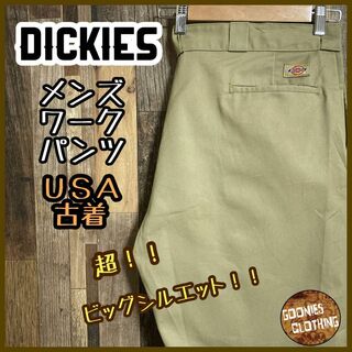 ディッキーズ(Dickies)のディッキーズ メンズ ワーク パンツ ロゴ 40 2XL USA古着 90s(ワークパンツ/カーゴパンツ)