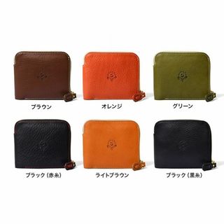 新品 大きく開く小さな財布  HUKURO  栃木レザー  ブラック(折り財布)