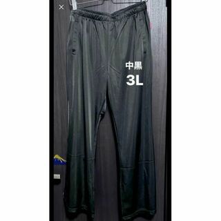 トレーニングパンツ　3L ピンクライン　裾広がりデザイン　大きいサイズ　中黒(その他)