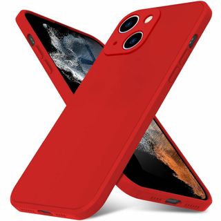 【サイズ:iPhone136.1_色:レッド】iPhone13 ケース シリコン