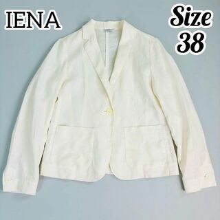 イエナ(IENA)のIENA イエナ テーラードジャケット リネン100% 1ボタン 1B(テーラードジャケット)