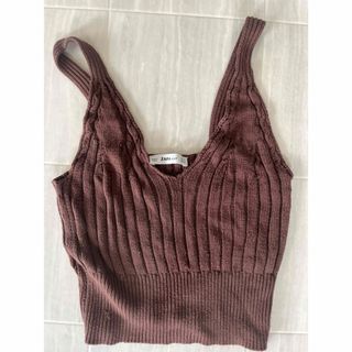 ザラ(ZARA)のニットトップス　ZARA(タンクトップ)