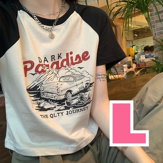 【送料無料】クロップドTシャツ レディース Tシャツ トップス (Tシャツ(半袖/袖なし))