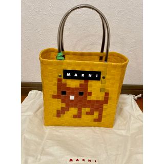 マルニ(Marni)のMARNI 2024カゴバッグ　ねこ　新品(かごバッグ/ストローバッグ)