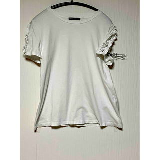 ザラ(ZARA)のZARAホワイトTシャツ(Tシャツ(半袖/袖なし))