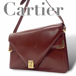 カルティエ(Cartier)のCartier カルティエ　s44 マストライン　ショルダーバッグ　ｗフラップ(ショルダーバッグ)