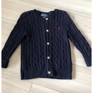 ポロラルフローレン(POLO RALPH LAUREN)のラルフローレン　ケーブルニット コットン カーディガン　サイズ90(カーディガン)