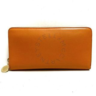 Stella McCartney - stellamccartney(ステラマッカートニー) 長財布美品  ステラロゴ オレンジ ラウンドファスナー 合皮