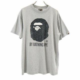 A BATHING APE - アベイシングエイプ カウズ コラボ 日本製 半袖 Tシャツ M グレー系 A BATHING APE KAWS メンズ