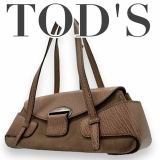 トッズ(TOD'S)のTOD's トッズ　s44 レザー　スエード　肩掛け　ハンドバッグ　コンパクト(ハンドバッグ)