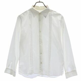 リコ(RICO)のリコ 日本製 長袖 オープンカラーシャツ S ホワイト系 RICO メンズ(シャツ)