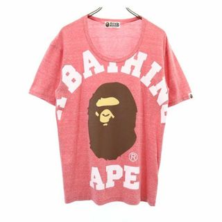 アベイシングエイプ(A BATHING APE)のアベイシングエイプ 半袖 Tシャツ ピンク系 A BATHING APE メンズ(Tシャツ/カットソー(半袖/袖なし))