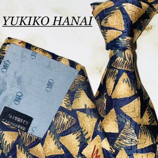 Yukiko Hanai - YUKIKO HANAI ユキコハナイ　シルクネクタイ　高級　日本製　総柄　黒色