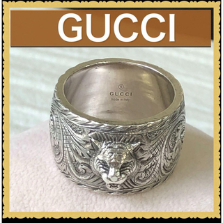 グッチ(Gucci)のGUCCIグッチリング　指輪　タイガー　シルバー925 18号(リング(指輪))