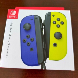 ニンテンドースイッチ(Nintendo Switch)のジョイコン　純正　ブルー/ネオンイエロー　新品未使用　ゆうパケット発送(その他)