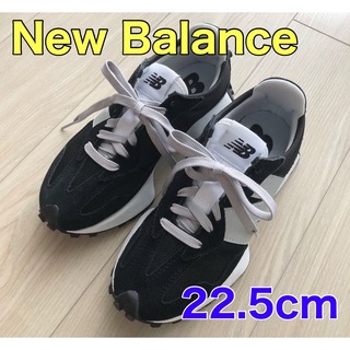 ニューバランス(New Balance)の美品 New Balance スニーカー ブラック×ホワイト MS327(スニーカー)