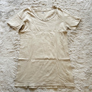 ルグランブルー(LGB)のLGB ルグランブルー ベージュ シンプルTシャツ(Tシャツ/カットソー(半袖/袖なし))