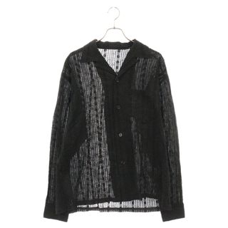 アンユーズド(UNUSED)のUNUSED アンユーズド Long Sleeve lace shirts US2439 リネンレース長袖シャツ ブラック(シャツ)