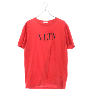 ヴァレンティノ(VALENTINO)のVALENTINO ヴァレンチノ ロゴプリント 半袖Tシャツ カットソー 0000045669 レッド(Tシャツ/カットソー(半袖/袖なし))