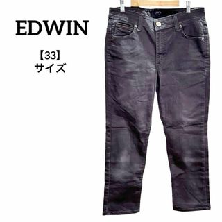 エドウィン(EDWIN)のH146 EDWIN エドウィン デニムパンツ ジーンズ 灰色 ペイズリー 33(デニム/ジーンズ)