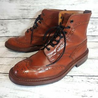 トリッカーズ(Trickers)のトリッカーズ ブーツ モールトン M2508 ブラウン ウイングチップ 25.5(ブーツ)