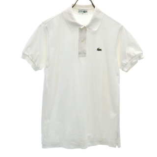 ラコステ(LACOSTE)のラコステ 半袖 ポロシャツ 3 ホワイト LACOSTE 鹿の子 メンズ(ポロシャツ)