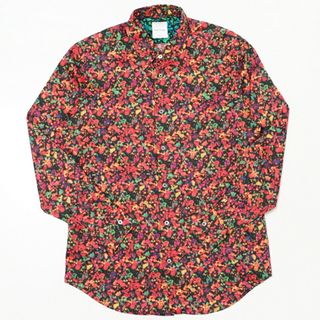 ポールスミス(Paul Smith)の■美品■Paul Smith ポールスミス Twilight Floral 長袖 シャツ メンズ サイズMEDIUM コットン 花柄 マルチカラー ブランド古着【中古】20240402/GP5905(シャツ)